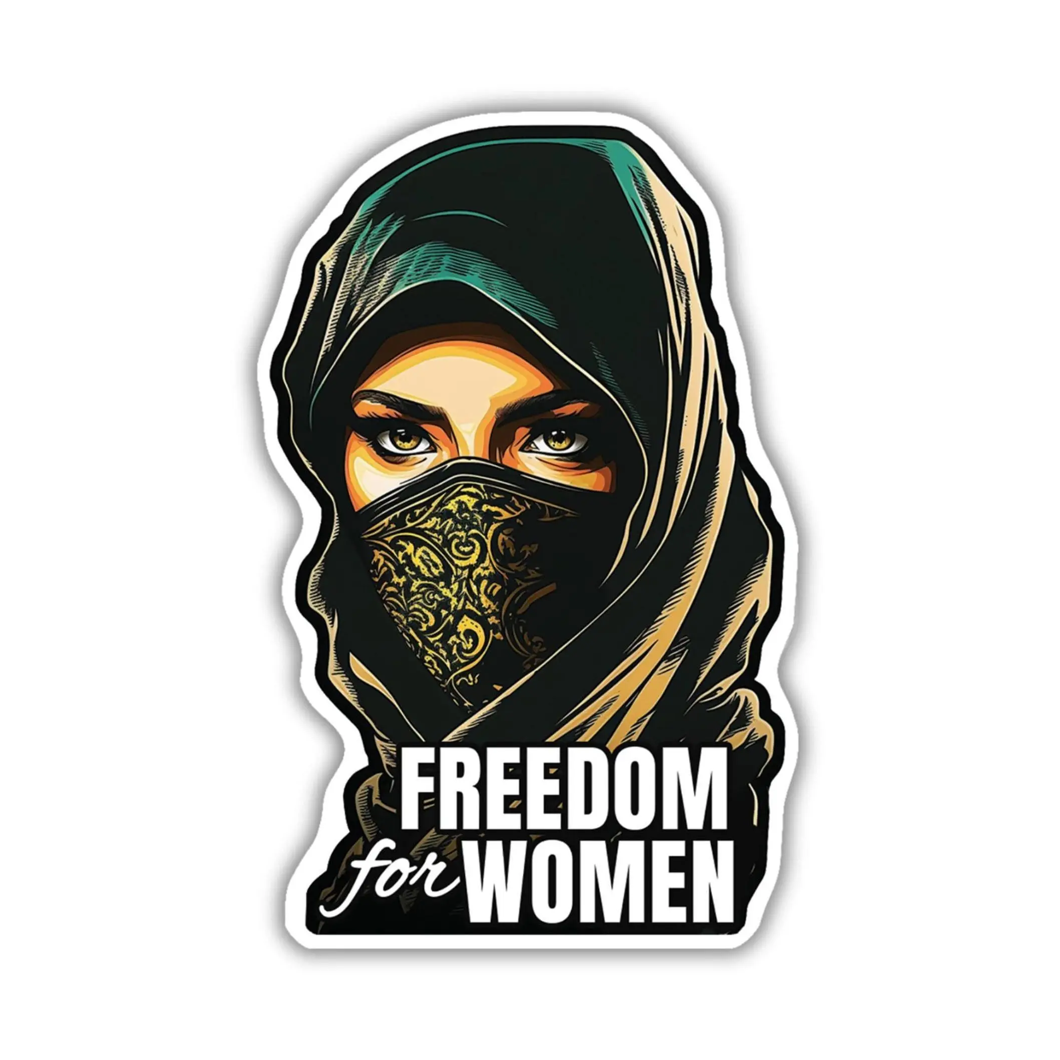 Women's Rights Decal, Freedom For Women Feminism Activist Sticker, Female Activism Stickers