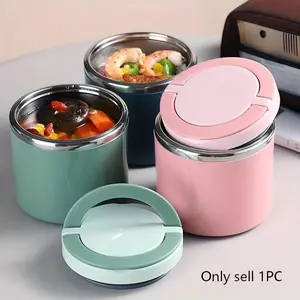 Stainless Steel Lunch Thermos Bottle, Insulated Lunch Box, Large Capacity 630ML Reusable Food Container, Ideal for Soup & Breakfast, Perfect for School University Office