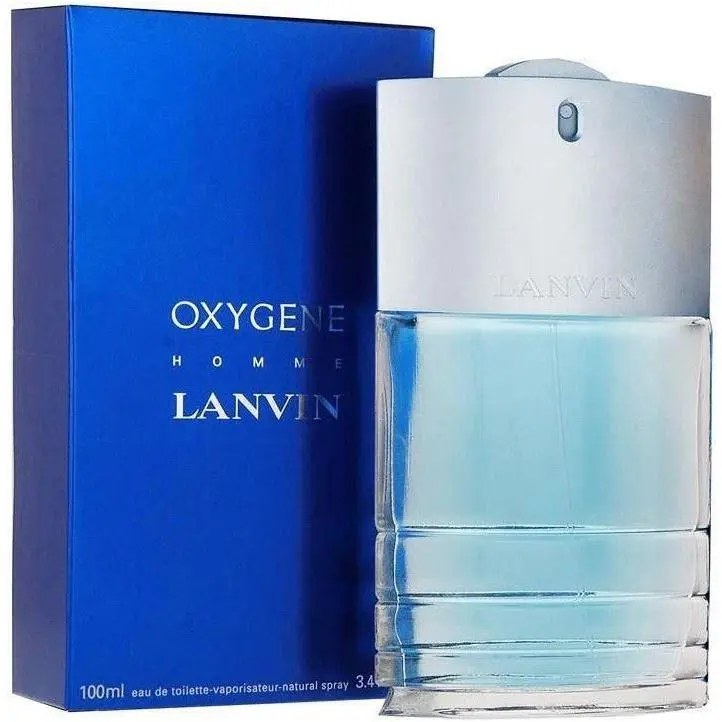 LANVIN OXYGENE Homme Eau de Toilette, Aromatic Men's Fragrance with Blue Iris, Gardenia & Musk Notes, Long-Lasting Cologne Scent, 3.4 fl oz Spray