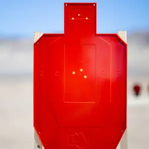 Full-Size Silhouette Color-Changing Target with Self-Healing Technology for All Temperatures and Calibers - Indoor & Outdoor Use