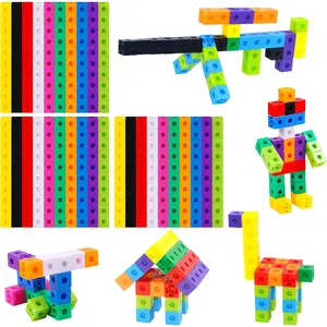 VVH SpriteGru 300PCS Math Linking Cubes, Math Cubes Manipulative Connecting and Counting Snap Blocks for Early Math and Construction, Educational Toy for Preschool, Kindergarten, Homeschool