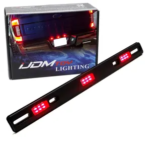iJDMTOY Red Lens LED Truck Tailgate Rear ID Lamp Lightbar For 2017-up Ford F250 F350 F450, Also Other Trucks