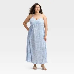 Women's Pleated Maxi Dress - A New Day