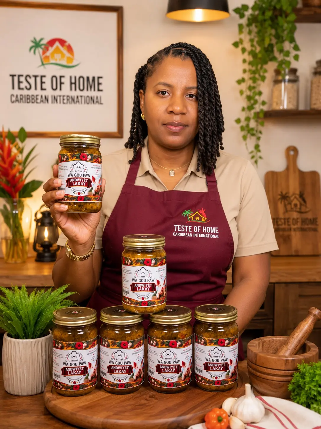 Caribbean Andwiyèt Lakay Canned Pantry Food, Authentic Taste of Home Food Item Food