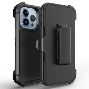 Rugged Defender Case For Apple iPhone 11 / 11 Pro Max / Shockproof Heavyduty Protection cover With Belt Clip Phonecase Protector  Protective Casing