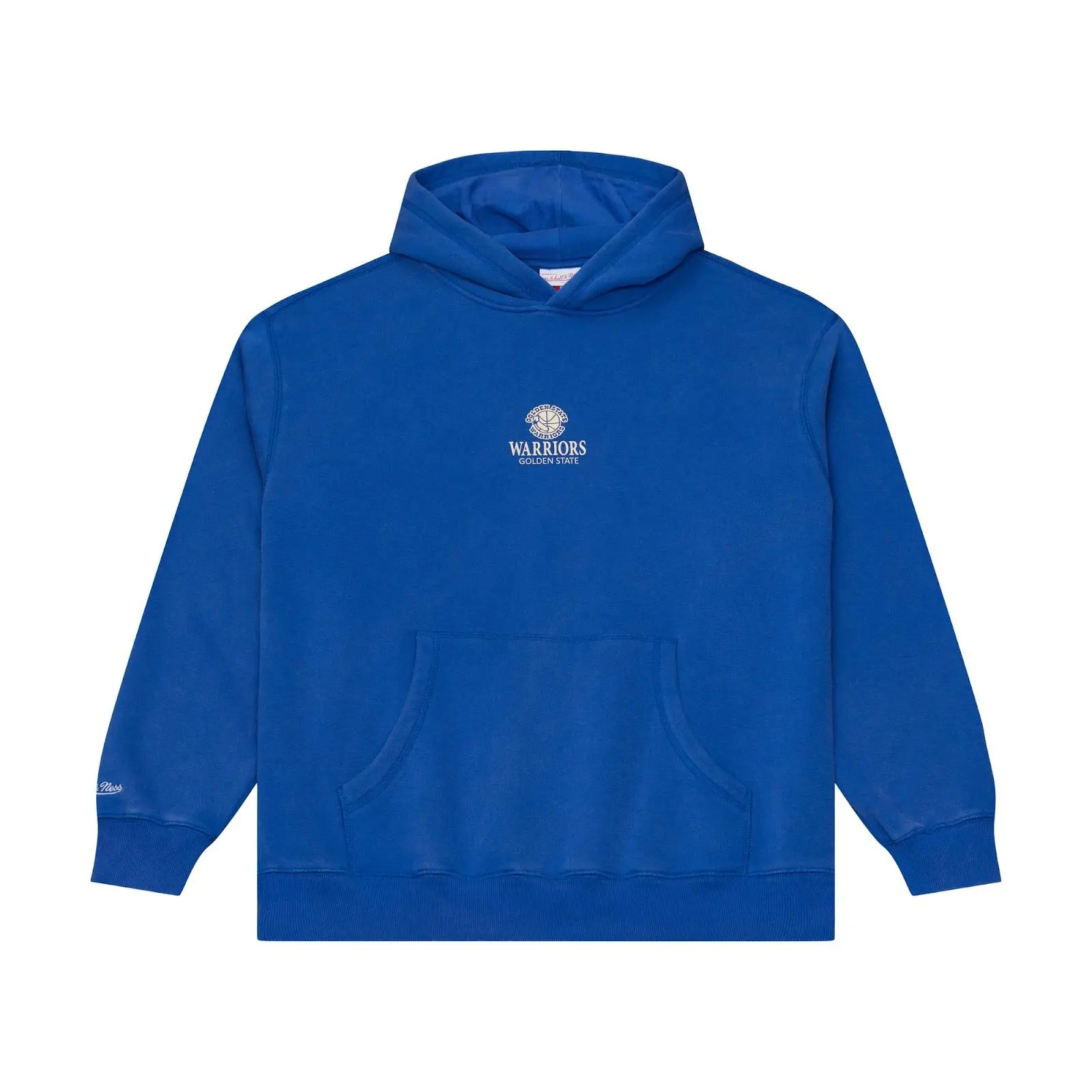 Golden State Warriors Royal Core Essentials Fleece Hoodie NBA Throwback Sweatshirt Vintage Fan Gear Mitchell & Ness