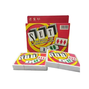 Set Visual Perception Card Game, Retro Bright, Simple Geometric Design, Fast-Paced Brain Teaser, Family and Party Fun