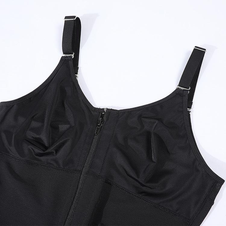 Women’s Fajas Colombianas shapewear  Tummy Control Butt Lifter Shaper with Zipper Crotch detachable shoulder strap Womenswear