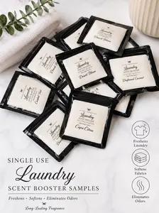 Single Use Laundry Fragrance Scent Booster Sample Pack - 13 Scents Included