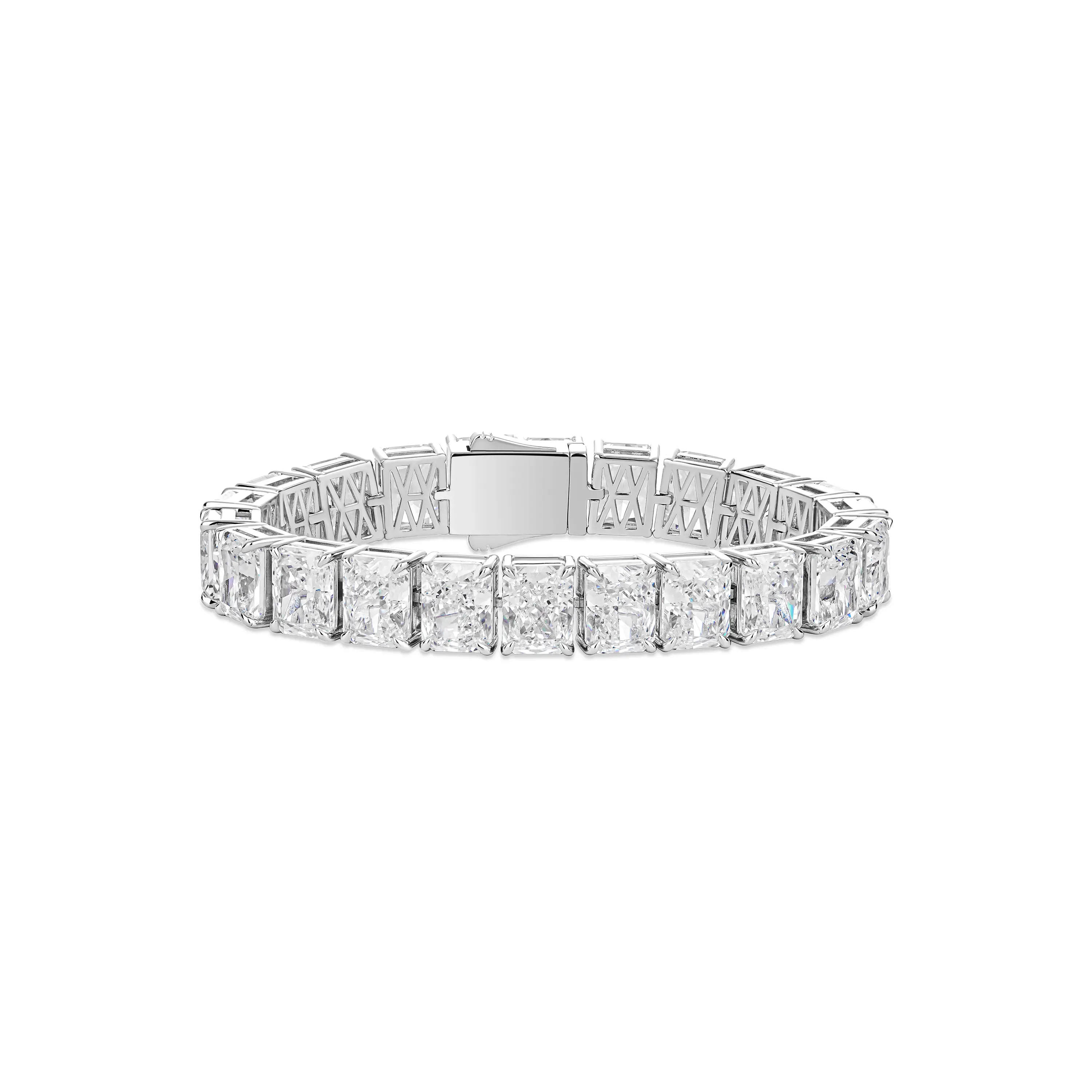 VAMERAY #44011 65 Carat Radiant Cut Prong-Set Tennis Bracelet