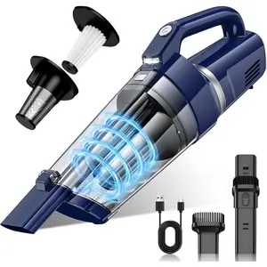 Handheld Vacuum Cordless, 16000PA  Suction Hand Held Vacuum Dust Busters Cordless Rechargeable with LED Light & 2 HEPA Filters, Portable  Vacuum Cleaner High Power for   Office