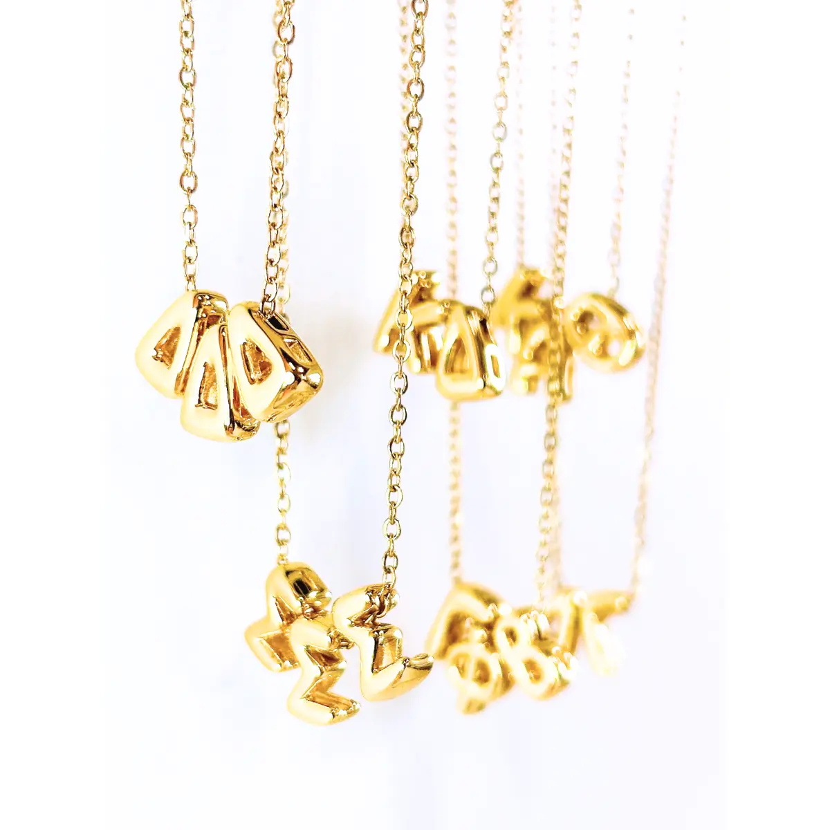 Bubble Letter Sorority Necklace