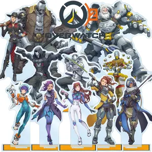 Overwatch 2 Melee Illustration Acrylic Stand High-Quality Collectible Display Figure, Gaming Merchandise, Desk Decor Anime Style