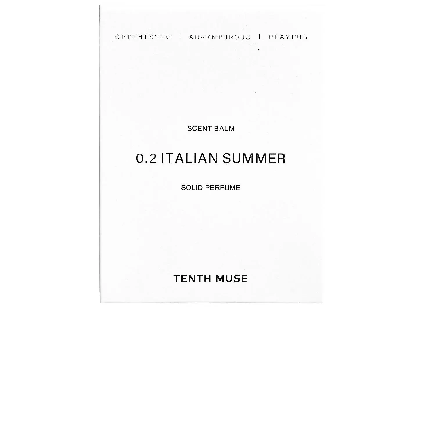 Tenth Muse Italian Summer Solid Perfume Balm