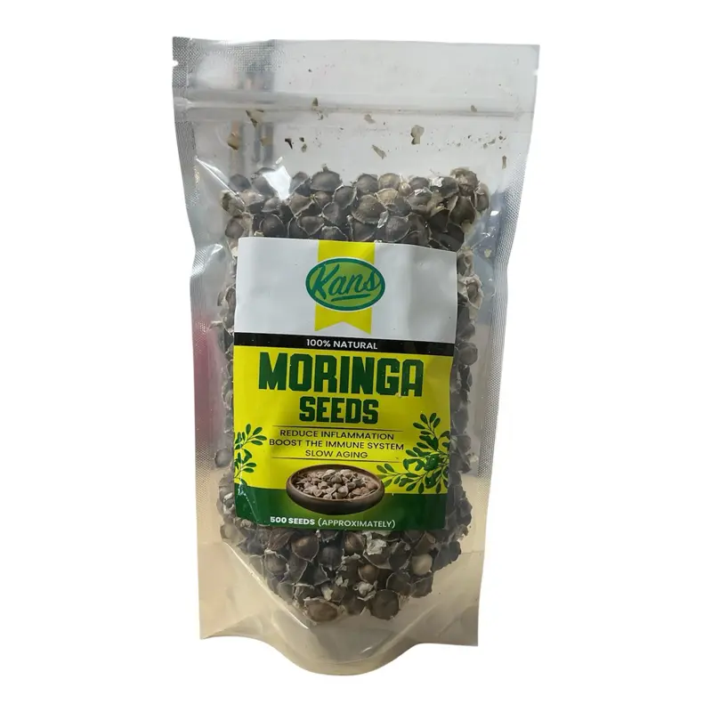 Kans Moringa Seeds 100% Natural 500 Seeds Reduce Inflammation Boost Immune System Slow Aging