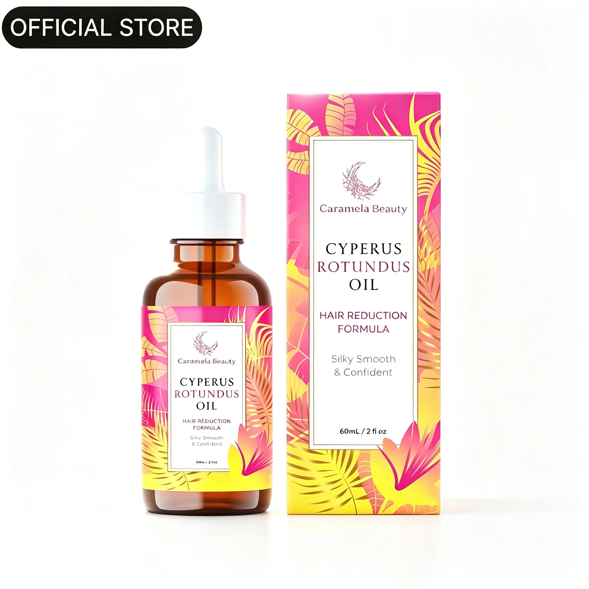 Cyperus Rotundus Oil 60ml / 2oz, Body Care & Hair Removal Beauty Product for Smooth, Sensitive Skin