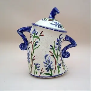 New Arrival Flower Pattern Cup Jars Full of Attitude Decorative Figurine, Vintage Home Decor, Unique Personality Design, Perfect Gift Idea