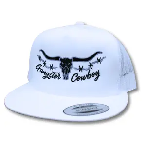 Barbed Wire - White, Black and Grey. Gangster Cowboy Official Product
