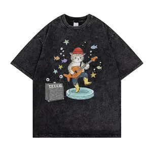 Rock Cat Performance Unisex Wash Tee , Comfort Colors Tshirt, Unisex Streetwear