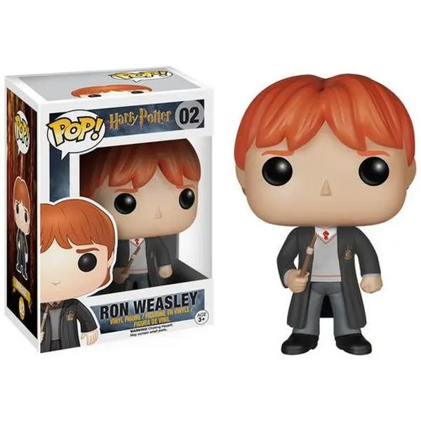 Funko POP! Movies: Harry Potter - Ron Weasley 3¾ Inches Tall Limited Edition Vinyl Collectible Statue Bobblehead, Desktop Statue, Decoration Figure, Display Collectible