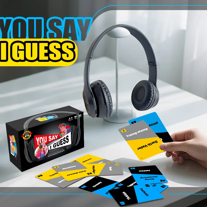 Guess Game Card Challenge Family Board Game Toy, Interactive Educational Fun for Kids & Adults, Perfect for Home Gatherings & Parties