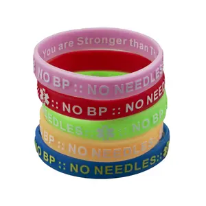 NO BP NO NEEDLES. Medical Alert Wristbands Adjustable Cuff Stretch Bangle