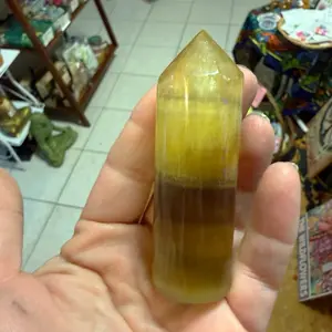 Yellow flourite tower