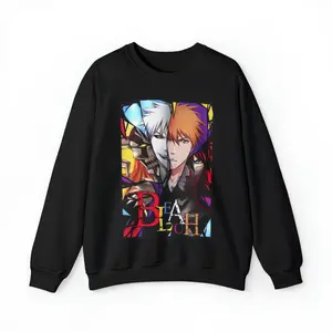 BLEACH Kurosaki Ichigo Anime Sweater, BLEACH Anime Sweater, Ichigo Sweater Bleach Ichigo Sweatshirt, Anime Sweater, Anime Gift - UNISEX