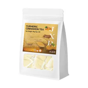 30 Premium Turmeric Ginger Cinnamon Tea Bags| Vital forest Natural Ginger Tea Bags| Pure Turmeric Tea| Herbal Cinnamon Tea| Supports Digestion, Caffeine Free