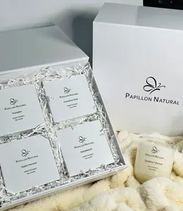 Four Candle Gift Box | Holiday Candles | Candle | Soy Candle | Gift for her | Gift Basket for women | Birthday Gift | Home Decor