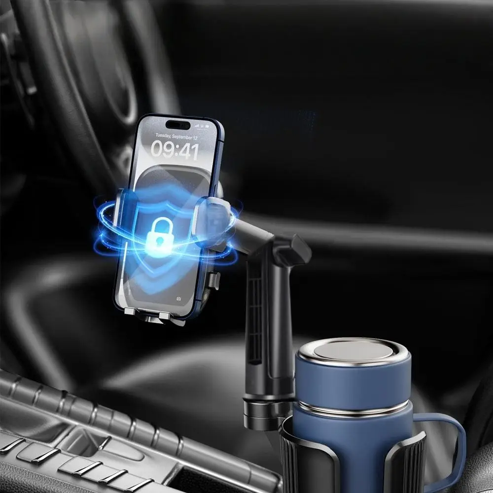2 in 1 Car Cup Holder Expander Cell Phone Holder, 360 Rotatable Phone Holder, Car Cellphone Mount, Car Interior Accessories, Cellphone Vehicle Holder,