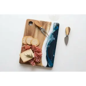 Small Cheese Board with Hole- Navy
