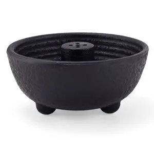 Cast Iron Multi-Pore Incense Holder, Indoor Small Incense Burner Stand, Ash Collector, Suitable for Outdoor Rituals, Iron Art Decor, Aromatic Incense