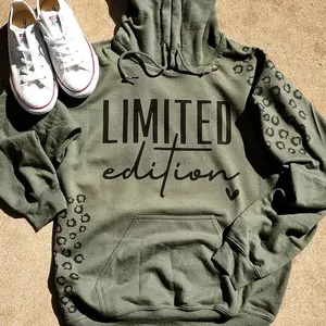 Brand Name - Distressed Hoodie, Custom Made, Unisex Fit, Graphic Design, Cold Wash, Loose Fit, Unspecified Brand, Handmade Quality