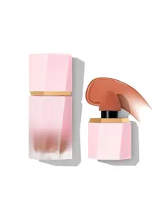 Matte Liquid Blush – Color Bloom Cheek Tint, Long-Lasting Lightweight Formula (Nude Peach)