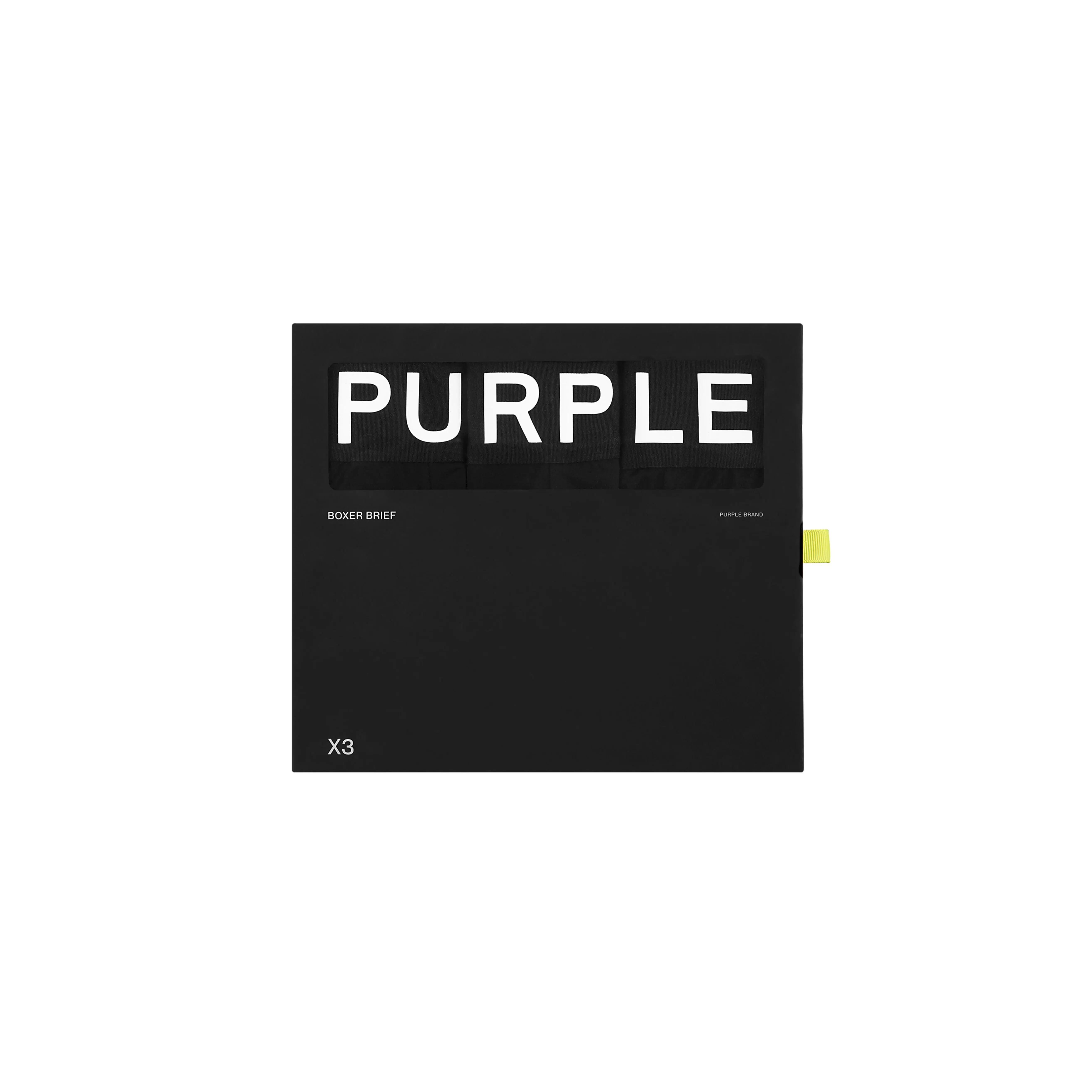 Purple Brand Boxer Brief Three Pack - Black