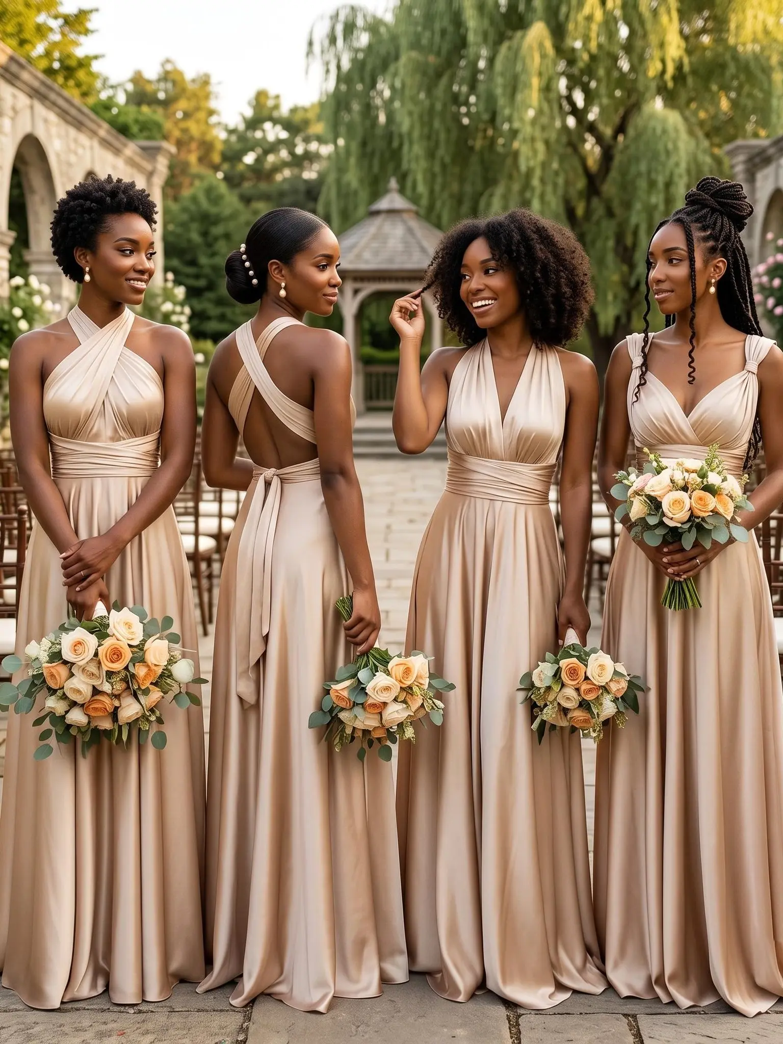 Women's Fashion Minimalist Multiway Convertible Maxi Dress - Sleeveless Infinity Bridesmaid Dress, Maternity-Friendly Formal Cocktail Gown for Wedding Guests with Premium Fabric, Casual, Cap, Pocket, Matching, Cute, Chic, Plus Size
