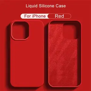 Soft Liquid Silicone Cases For Apple iPhone 16 11 12 13 14 15 Pro Max 14 15 16 PlusShockproof Bumper Cover Phone Accessories