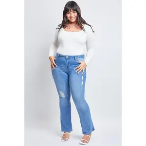 Women's Plus Size Basic Flare Jeans