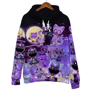 Poppy playtime 4, Catnap Poppy Playtime 3D Pullover Hoodie, Catnap Poppy Playtime 3D Hoodie v3