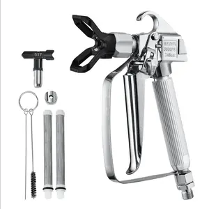 fathersdaygift  VEVOR Airless Paint Spray Gun and Hose Kit, 3600PSI High Pressure Paint Sprayer Hose Set with 5 Tips, 211, 315, 417, 517, 623, Swivel Joint Airless Spray Gun Kit with Filters, Hose and Extension RodsVEVOR Super Brand Day