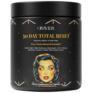 Oravida – 30 Day Total Reset Supplement – Gut Health, Cellular Energy, Metabolic Support, Probiotics, Tiger Milk Mushroom, Zeolite, Berberine & NR – For Men & Women
