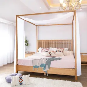 White Bed Scarf for Queen & Full Bed, Luxury Queen Bed Curtains, White Bed Drapes, Four Post Bed Drapes, Sheer Bed Scarf 1 PC 52X228 Bed Tulle