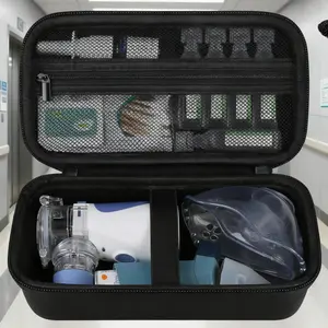 Black Travel Case for Portable Handheld Mesh Nebulizer - Fits Adult & Asthma Inhalers, Spacer Holder for On-the-Go Use