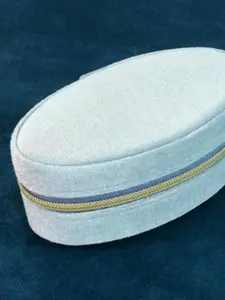 New Velvet Oval Duck Egg Jewelry Box, Mini Storage Case for Rings, Earrings, Necklaces, Elegant Accessory Organizer