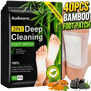 Natural Ginger Detox Foot Pads, Foot Detox Patches for Toxin Removal, Stress Relief & Better Sleep, Deep Cleansing Foot Pads with Bamboo Vinegar & Ginger for Foot Care Alternative Therapeutic Wellness mothersdaygift Summer Vibes
