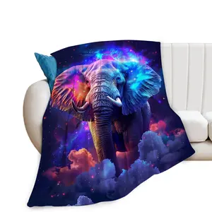 Fantasy elephant throw Blanket gifts and Decor Animal Blanket for girls Boys Women men Kids Adults 50×40