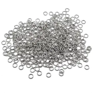 2000Pcs 6mm Stainless Steel Jump Rings 18 Gauge Metal O Rings Close but Unsoldered Single Loop Connector Rings for Jewelry Necklaces Bracelet Earrings Keychain DIY Making