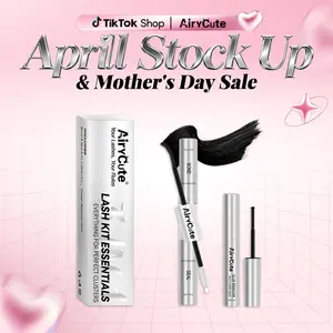 Airycute Lash Kit Essentials | Strong Hold, Waterproof & Remover-Safe for Flawless Lashes Latex-Free Waterproof Bond Seal & Remover for Sensitive Eyes - Biotin&VE Ingredients - Long Lasting Formula - Pool-Proof Rainy Day Proof