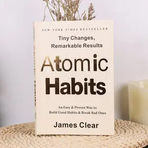Atomic Habits Book, Easy & Proven Way to Build Good Habits, Break Bad Ones, Self-Improvement Guide, Personal Development Essential